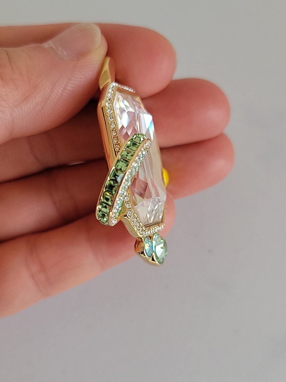 Swarovski Large Gold-Tone Fruit Pendant - Picture 5 of 11